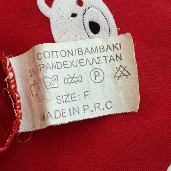 Red Bear Print Women's Sleepwear Set - Picture 3 of 6